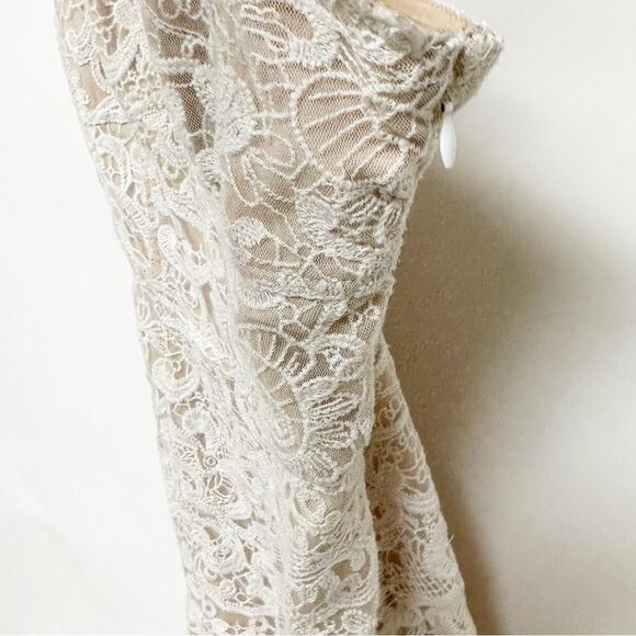 Free People Catalina Strapless Lace Bodycon Mini Dress White Size 6 - Picture 12 of 14